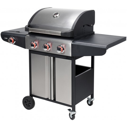 GRILL GAZOWY 3+1 STAL NIERDZEWNA 12,8 KW -zdjęcie numer 2