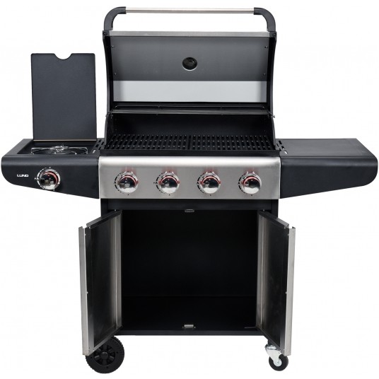 GRILL GAZOWY 3+1 STAL NIERDZEWNA 12,8 KW -zdjęcie numer 3