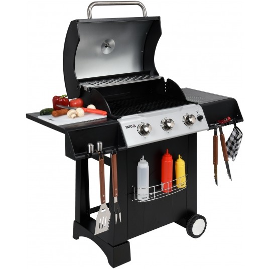 GRILL GAZOWY 3 PALNIKI; 9KW; LED -zdjęcie numer 10