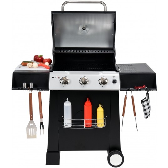 GRILL GAZOWY 3 PALNIKI; 9KW; LED -zdjęcie numer 9