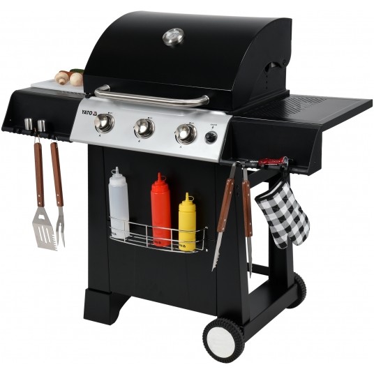 GRILL GAZOWY 3 PALNIKI; 9KW; LED -zdjęcie numer 13