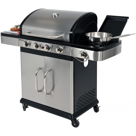 GRILL GAZOWY 4+1 STAL NIERDZEWNA 14,2KW -zdjęcie numer 15