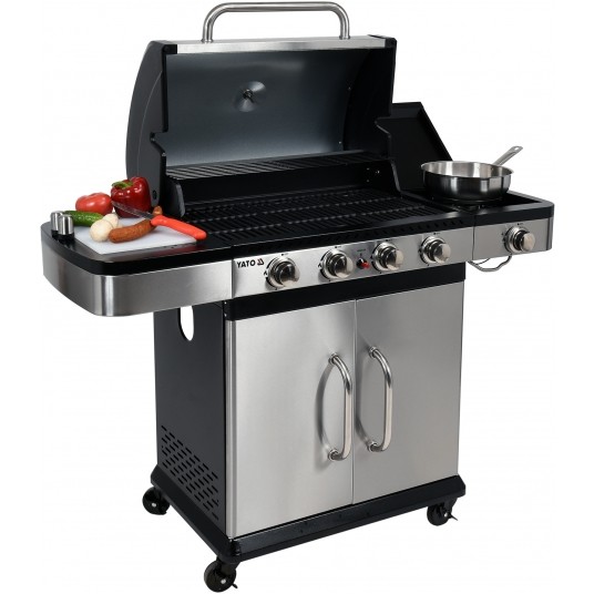 GRILL GAZOWY 4+1 STAL NIERDZEWNA 14,2KW -zdjęcie numer 12