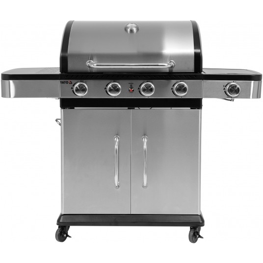 GRILL GAZOWY 4+1 STAL NIERDZEWNA 14,2KW -zdjęcie numer 1