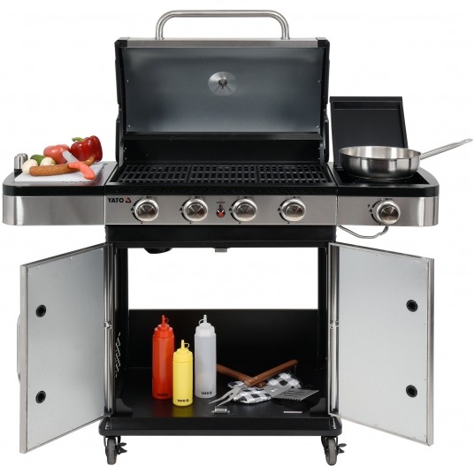 GRILL GAZOWY 4+1 STAL NIERDZEWNA 14,2KW -zdjęcie numer 13