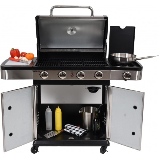 GRILL GAZOWY 4+1 STAL NIERDZEWNA 14,2KW -zdjęcie numer 25