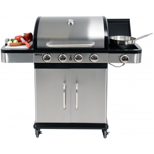 GRILL GAZOWY 4+1 STAL NIERDZEWNA 14,2KW -zdjęcie numer 11