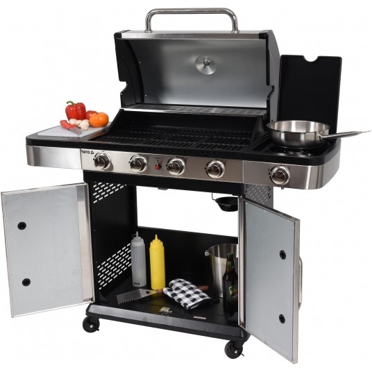 GRILL GAZOWY 4+1 STAL NIERDZEWNA 14,2KW -zdjęcie numer 26