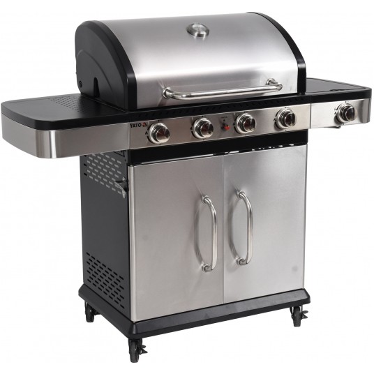 GRILL GAZOWY 4+1 STAL NIERDZEWNA 14,2KW -zdjęcie numer 3