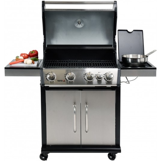 GRILL GAZOWY 4+1 STAL NIERDZEWNA 16KW -zdjęcie numer 9