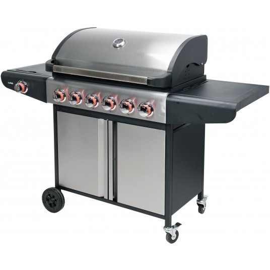 GRILL GAZOWY 6+1 STAL NIERDZEWNA 18,2KW -zdjęcie numer 2