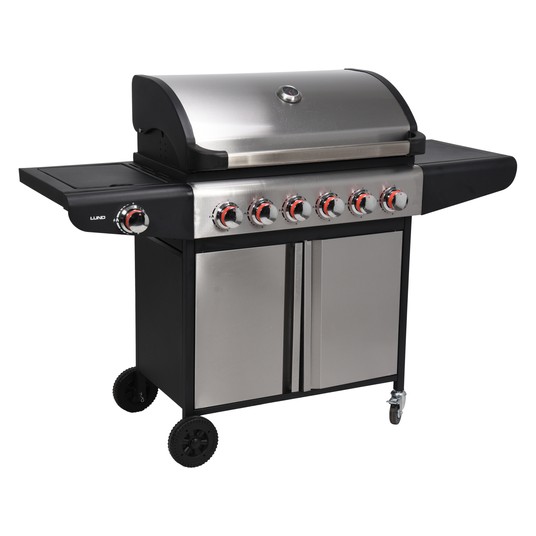 GRILL GAZOWY 6+1 STAL NIERDZEWNA 18,2KW -zdjęcie numer 2