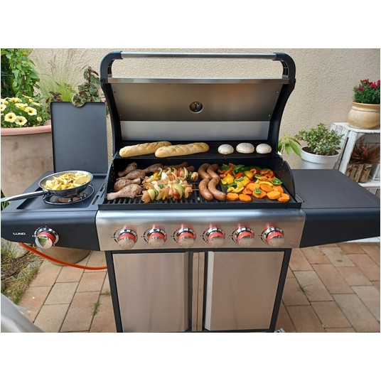 GRILL GAZOWY 6+1 STAL NIERDZEWNA 18,2KW -zdjęcie numer 6