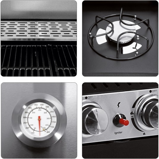 GRILL GAZOWY 6+1 STAL NIERDZEWNA 20,2KW -zdjęcie numer 4