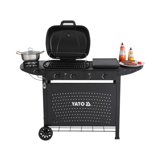 GRILL GAZOWY ASAHI 2+2, 5KW, 3W1 -zdjęcie numer 8
