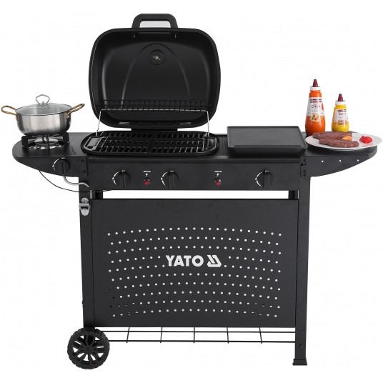 GRILL GAZOWY ASAHI 2+2, 5KW, 3W1 -zdjęcie numer 6