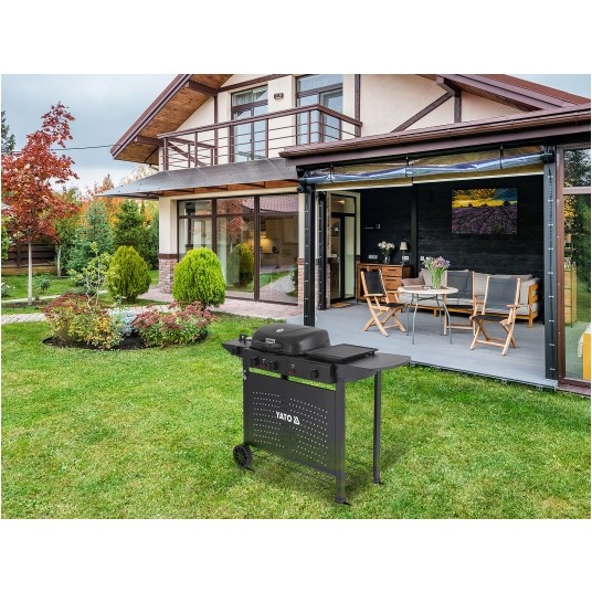 GRILL GAZOWY ASAHI 2+2, 5KW, 3W1 -zdjęcie numer 8