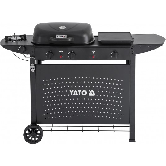 GRILL GAZOWY ASAHI 2+2, 5KW, 3W1 -zdjęcie numer 1