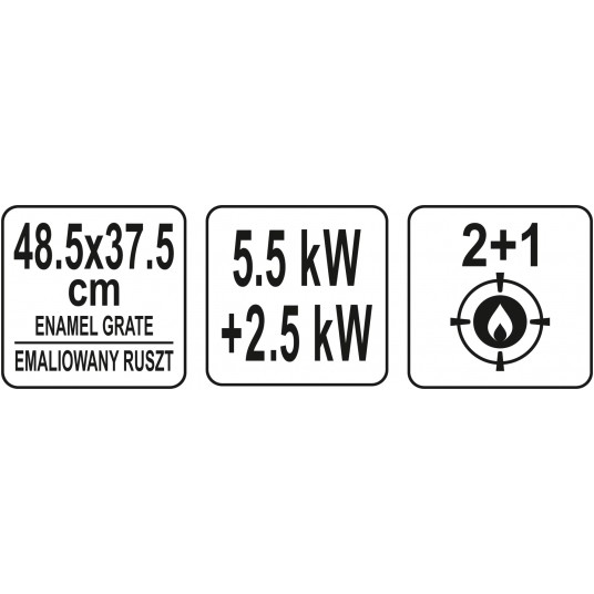 GRILL GAZOWY BAVEN 2+1, 8KW -zdjęcie numer 13