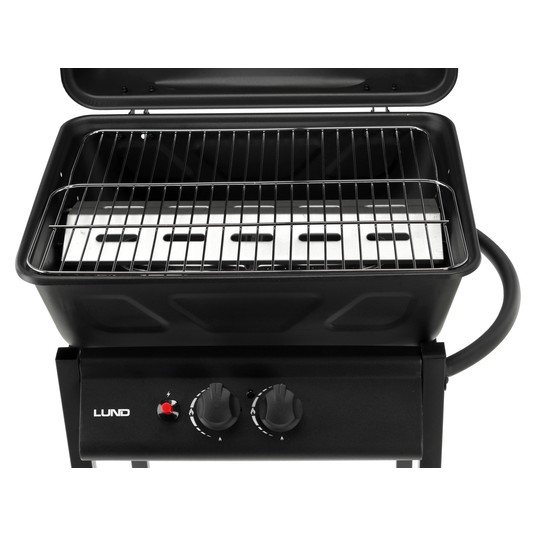 GRILL GAZOWY BAVEN, 2 PALNI 5,5KW CZARNY -zdjęcie numer 6