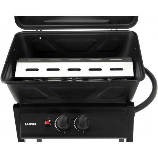 GRILL GAZOWY BAVEN, 2 PALNI 5,5KW CZARNY -zdjęcie numer 8