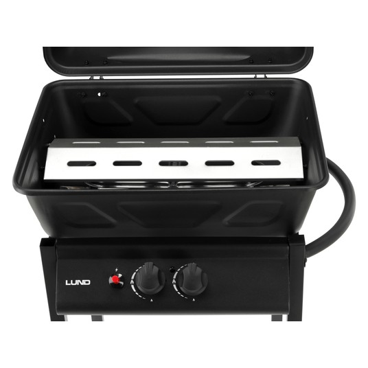 GRILL GAZOWY BAVEN, 2 PALNI 5,5KW CZARNY -zdjęcie numer 7