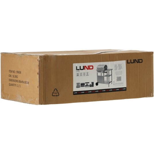 GRILL GAZOWY BAVEN, 2 PALNIKI 5,5KW INOX -zdjęcie numer 3