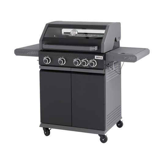 GRILL GAZOWY OKAYA 4+1, 14,2KW, Z SZYBĄ -zdjęcie numer 1