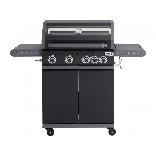 GRILL GAZOWY OKAYA 4+1, 14,2KW, Z SZYBĄ -zdjęcie numer 6