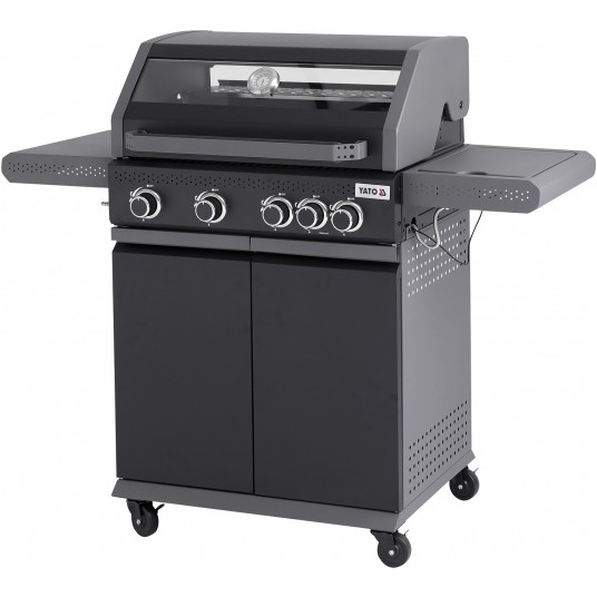 GRILL GAZOWY OKAYA 4+1, 14,5KW, Z SZYBĄ -zdjęcie numer 6