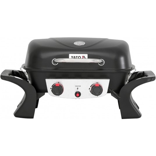 GRILL GAZOWY PRZENOŚNY YAKE,2 PALNIK 5KW -zdjęcie numer 17