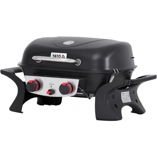 GRILL GAZOWY PRZENOŚNY YAKE,2 PALNIK 5KW -zdjęcie numer 18