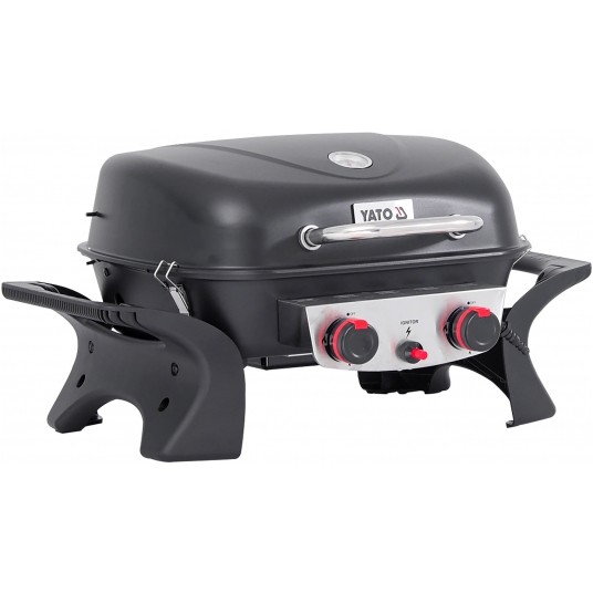 GRILL GAZOWY PRZENOŚNY YAKE,2 PALNIK 5KW -zdjęcie numer 4