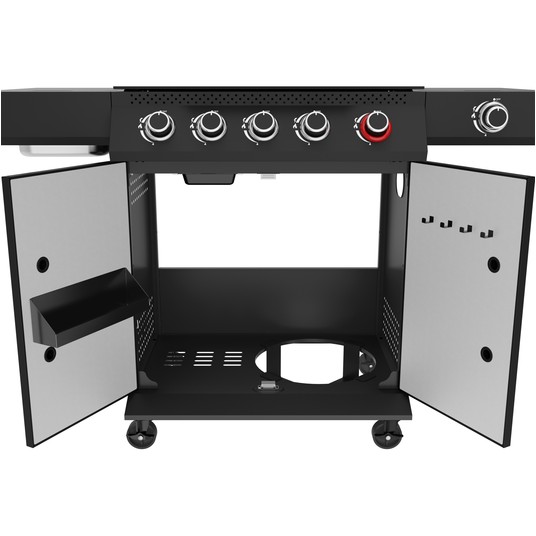 GRILL GAZOWY YATO 5+1 19KW CZARNY -zdjęcie numer 2