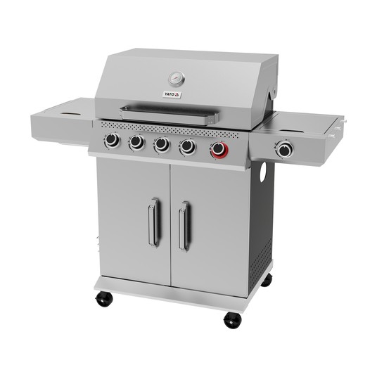 GRILL GAZOWY YATO 5+1 19KW STAL NIERDZ. -zdjęcie numer 1