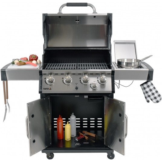 GRILL GAZOWY YOKATE 4+1 STAL NIER 17,5KW -zdjęcie numer 12