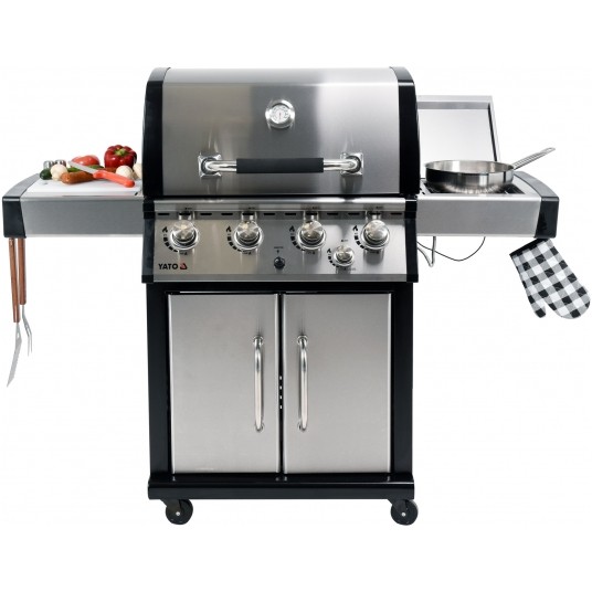 GRILL GAZOWY YOKATE 4+1 STAL NIER 17,5KW -zdjęcie numer 10