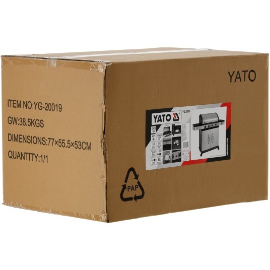 GRILL GAZOWY ZUSHI 4+1, INOX 14,2KW -zdjęcie numer 9