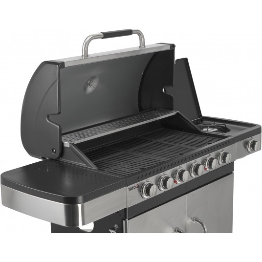 GRILL GAZOWY ZUSHI 6+1 STAL NIERD 20,2KW -zdjęcie numer 4