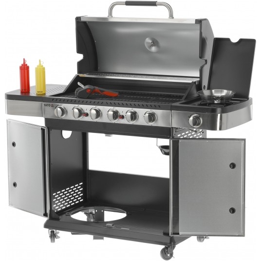 GRILL GAZOWY ZUSHI 6+1 STAL NIERD 20,2KW -zdjęcie numer 11