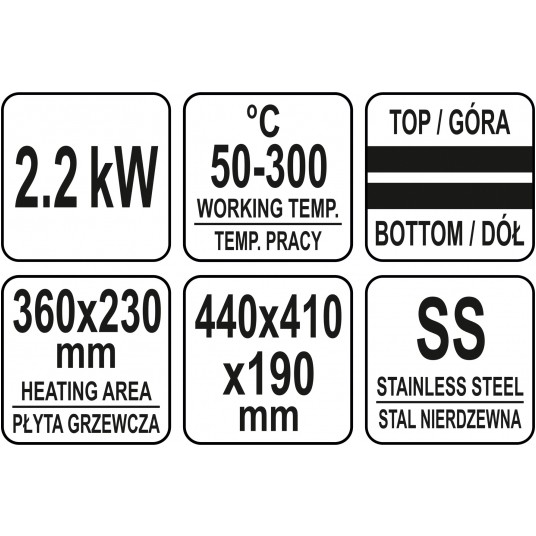 GRILL KONTAKTOWY PANINI PŁASKI 44CM -zdjęcie numer 9