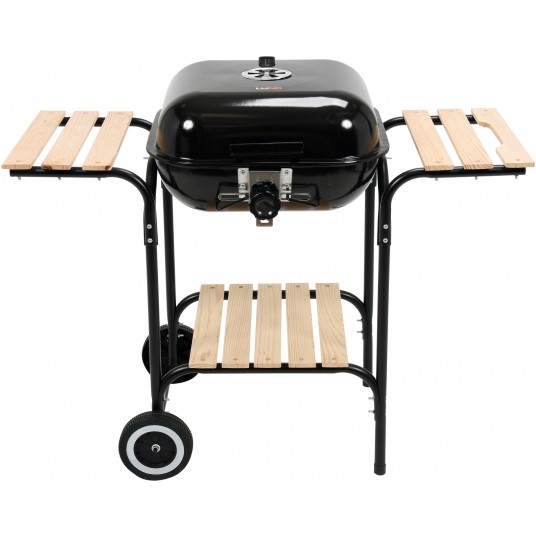 GRILL OGR. Z POKRYWĄ I PÓŁKAMI, 40X45 CM -zdjęcie numer 1