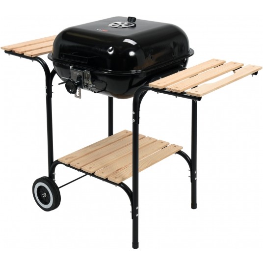 GRILL OGR. Z POKRYWĄ I PÓŁKAMI, 40X45 CM -zdjęcie numer 2