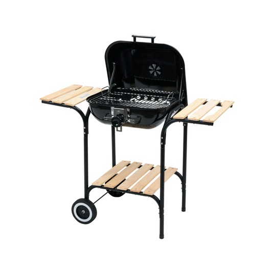 GRILL OGR. Z POKRYWĄ I PÓŁKAMI, 40X45 CM -zdjęcie numer 3
