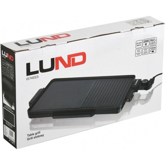 GRILL STOŁOWY ELEKTRYCZNY 2000W,49X27CM -zdjęcie numer 7