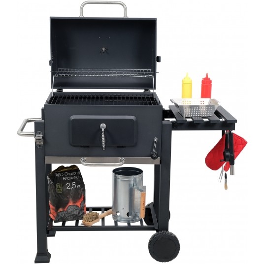 GRILL WĘGLOWY DELUXE, RUSZT 57X37CM -zdjęcie numer 16