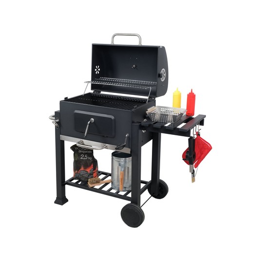 GRILL WĘGLOWY DELUXE, RUSZT 57X37CM -zdjęcie numer 8