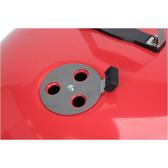 GRILL WĘGLOWY OKRĄGŁY 54CM CZERWONY -zdjęcie numer 12