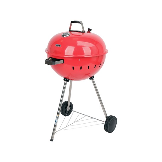GRILL WĘGLOWY OKRĄGŁY 54CM CZERWONY -zdjęcie numer 6