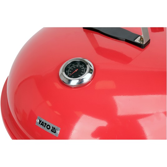GRILL WĘGLOWY OKRĄGŁY 54CM CZERWONY -zdjęcie numer 11